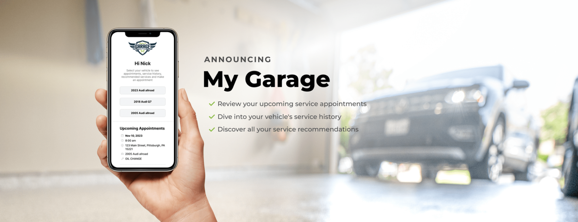 My Garage | Kennedy Performance Center